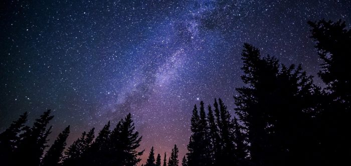 a dark sky at night with hundreds of stars visible in the milky way overhead