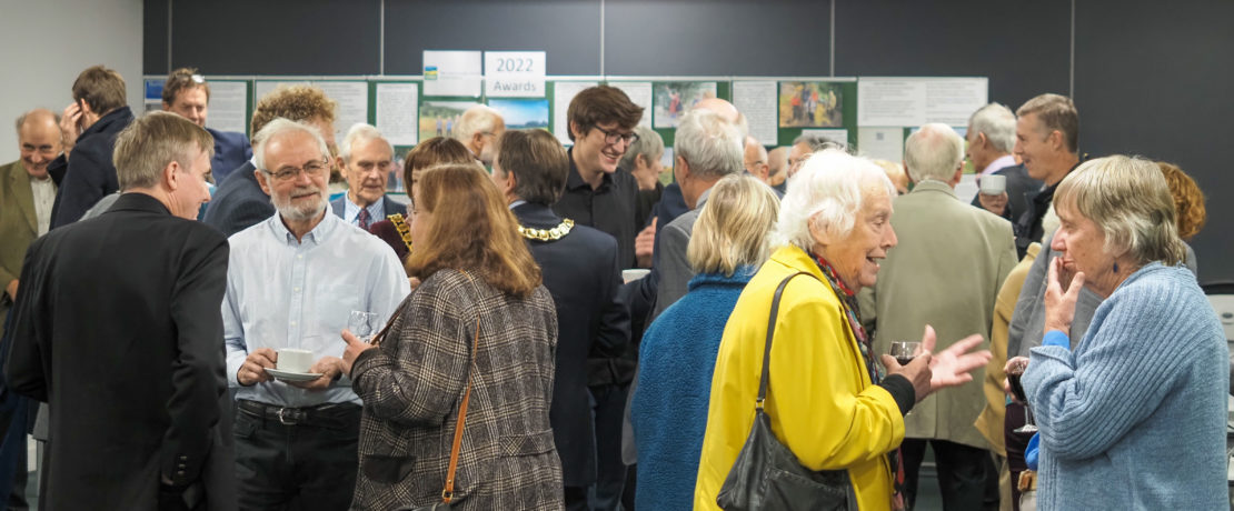 several dozen people chatting and enjoying themselves at CPRE's awards evening