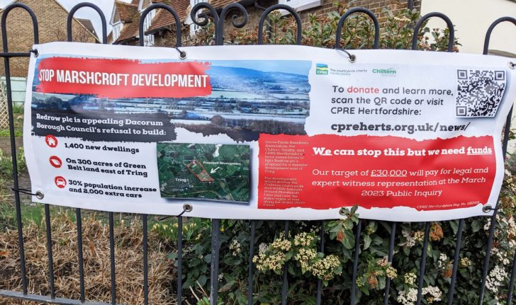 campaign banner Stop Marshcroft Development