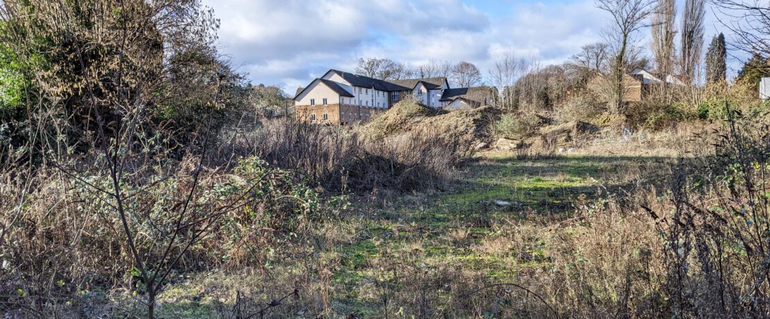 Disused site ready for rebuilding
