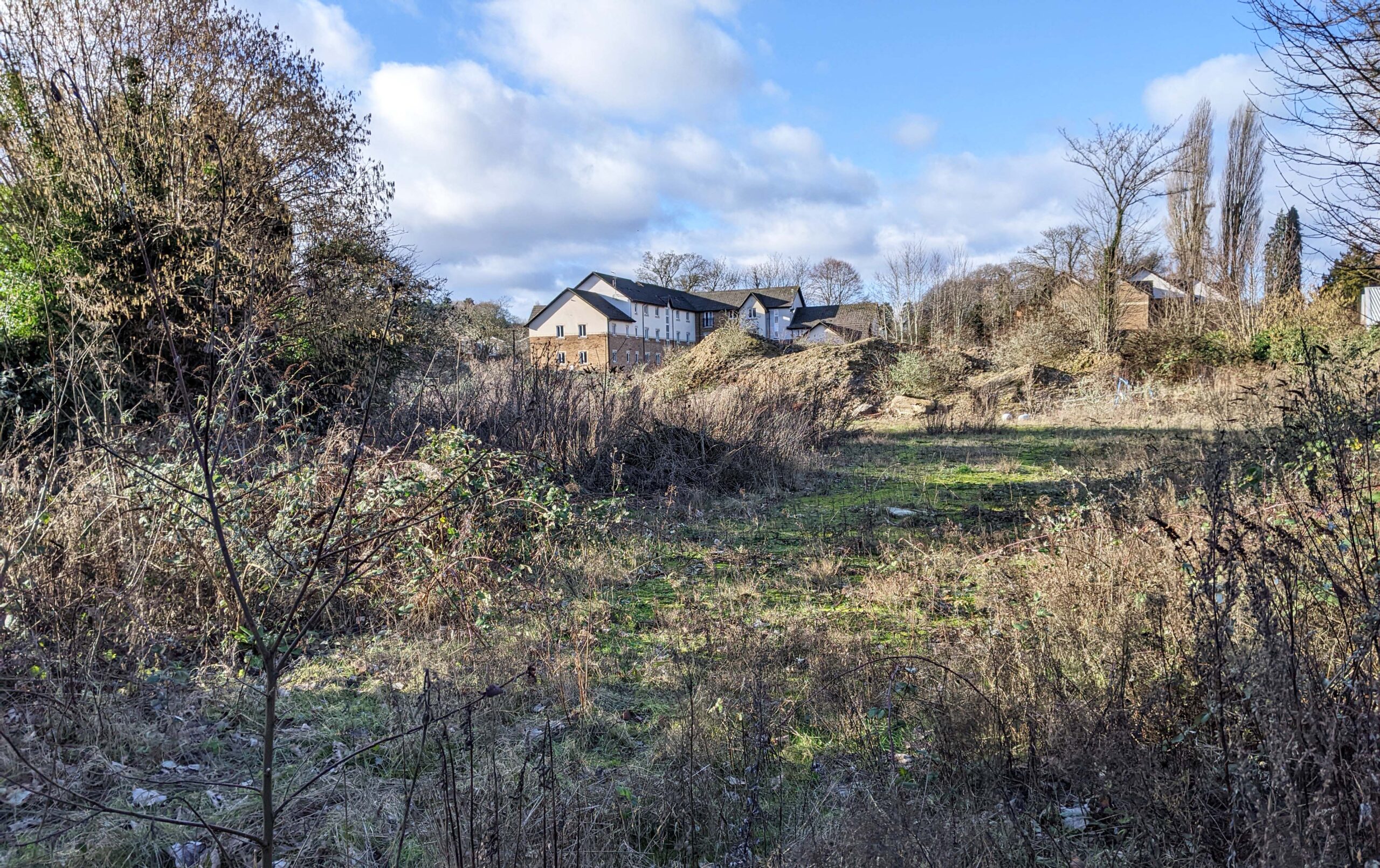 Disused site ready for rebuilding