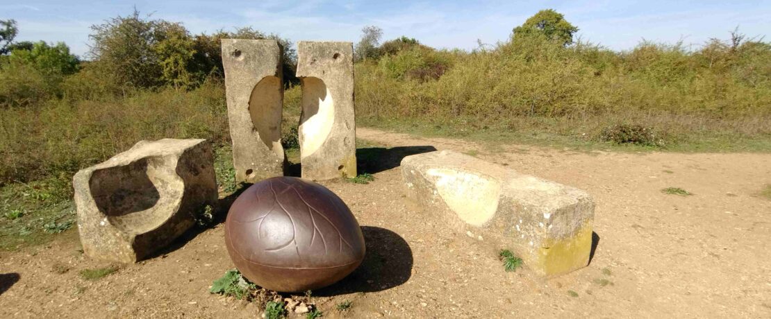 public artwork in a natural setting