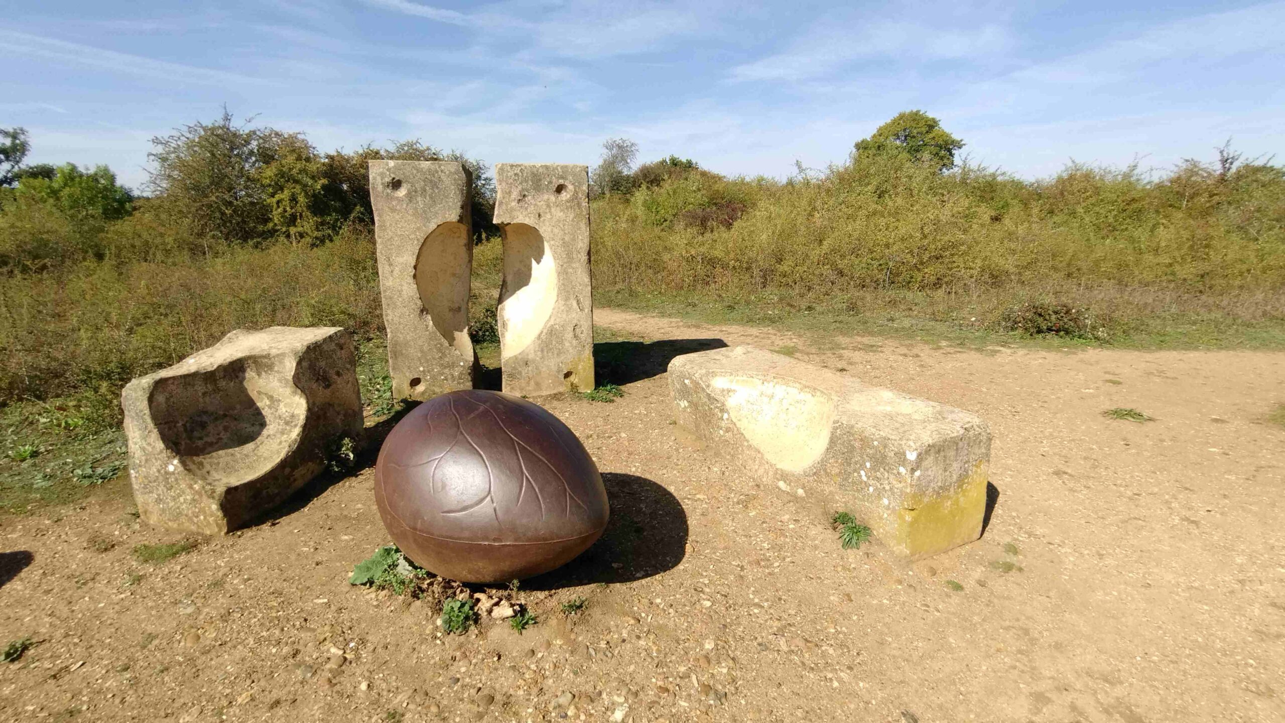 public artwork in a natural setting